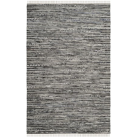 Safavieh Rag Rug Medium Rectangle Area Rug, Grey - 5 X 8 Ft. RAR128A-5